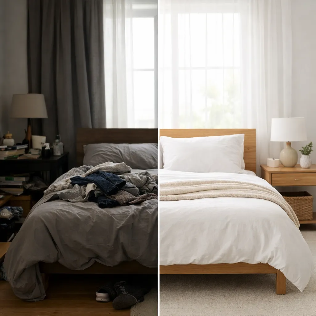 A Practical Minimalist Bedroom Transformation, Step by Step