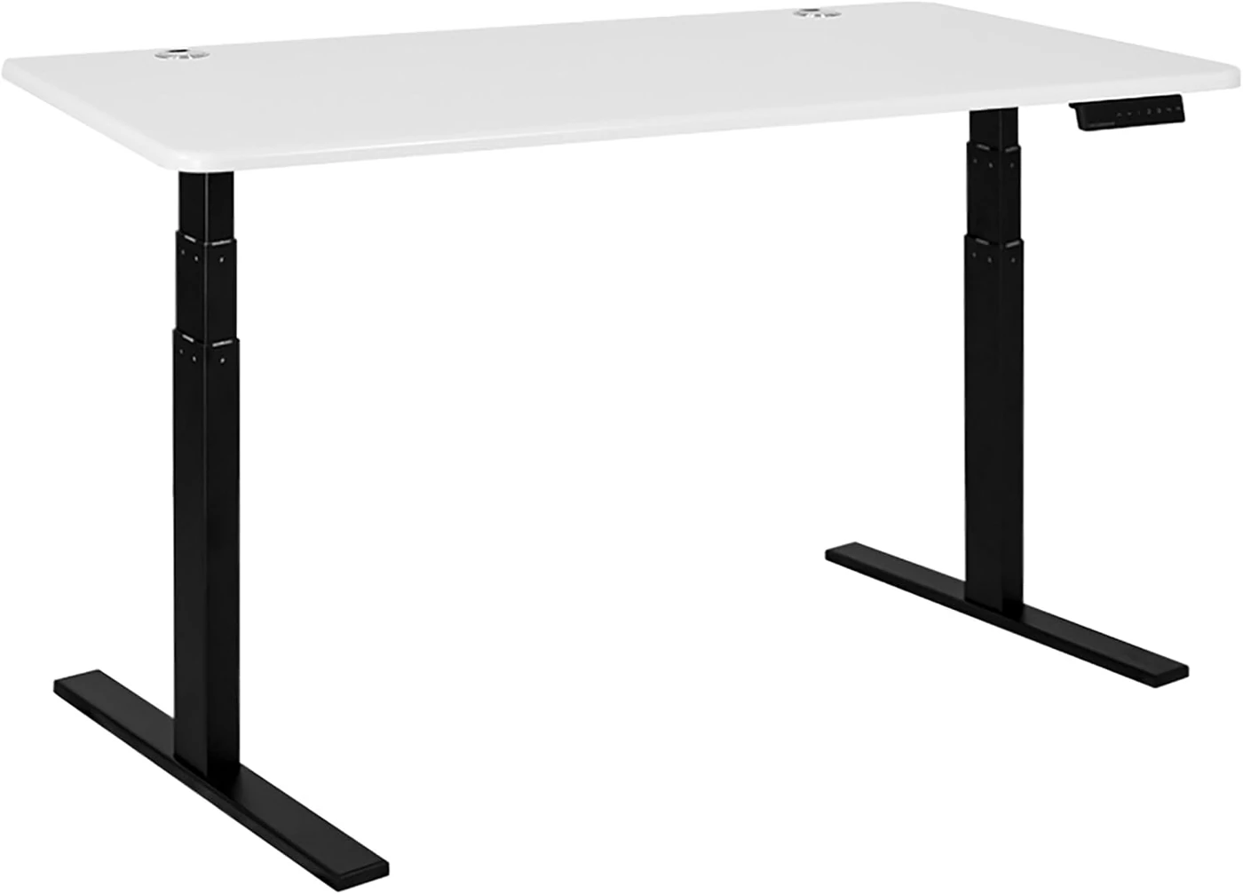 Autonomous SmartDesk Core — 53 in, Solid White Top / Black Frame