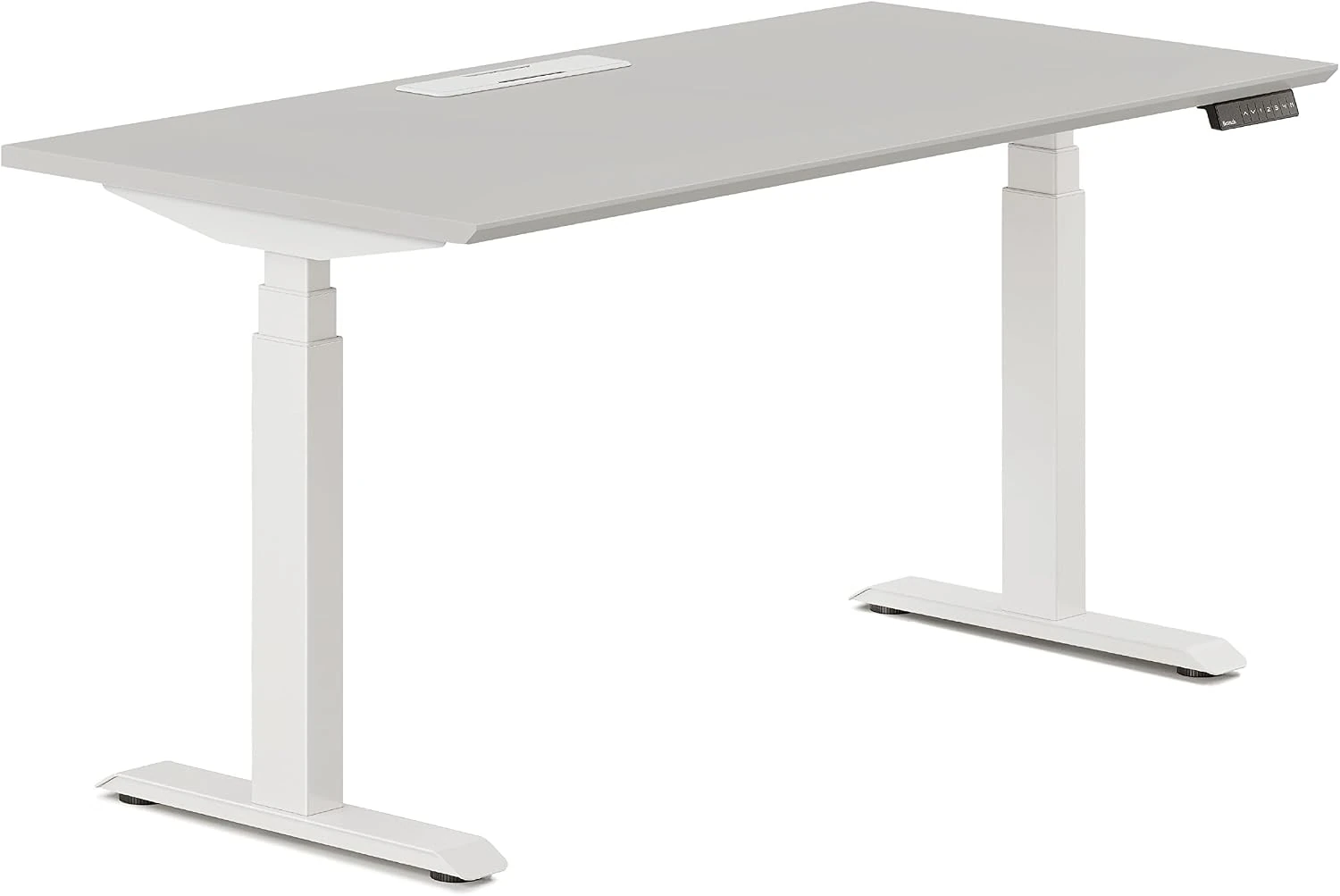 Branch Standing Desk — 48 in, Fog Top / White Base