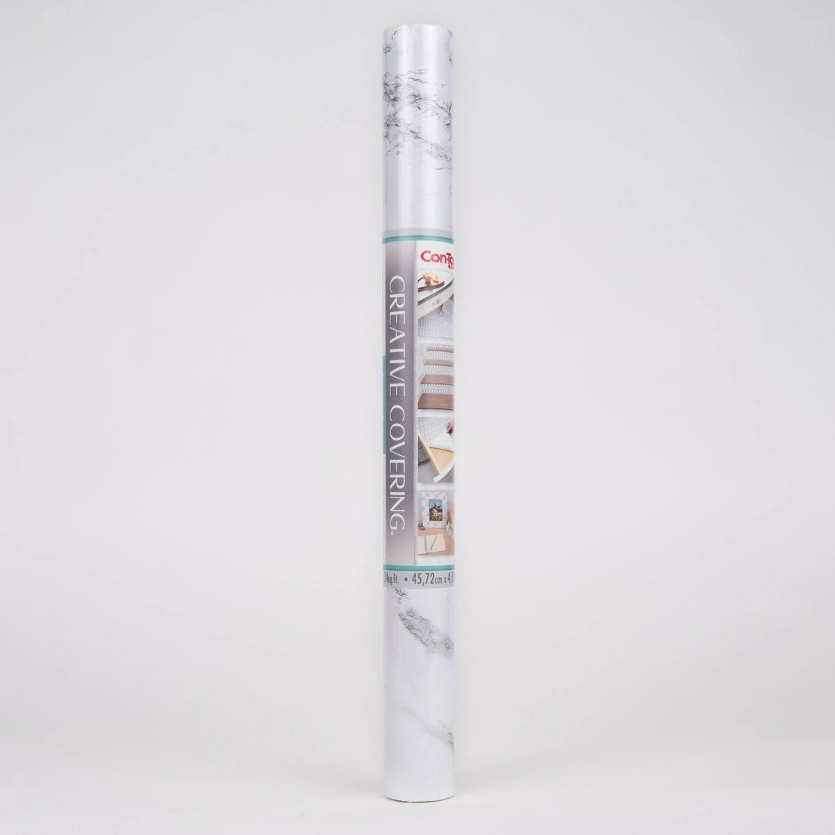 Con-Tact Creative Covering Marble White Shelf Liner — 18 in x 16 ft