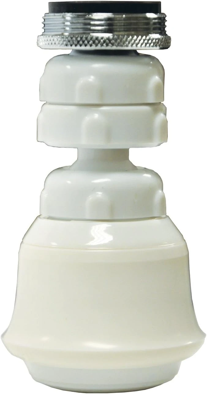 Danco 1.5 GPM Dual-Thread Swivel Sprayrator — White (10499)