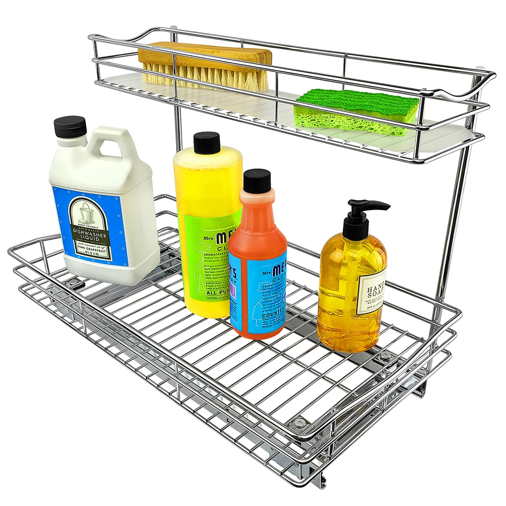 LYNK Professional 451121 Two-Tier Pull-Out Under-Sink Organizer — 11.5 x 21