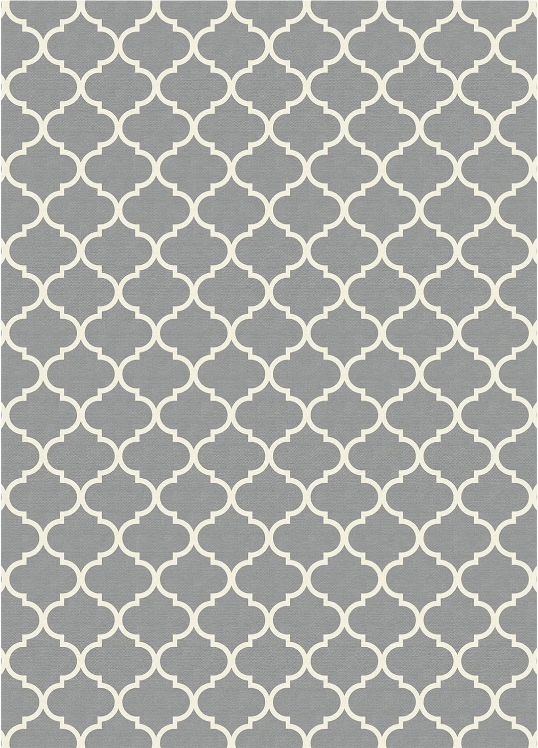 Ruggable Moroccan Trellis Light Grey Rug — 5x7