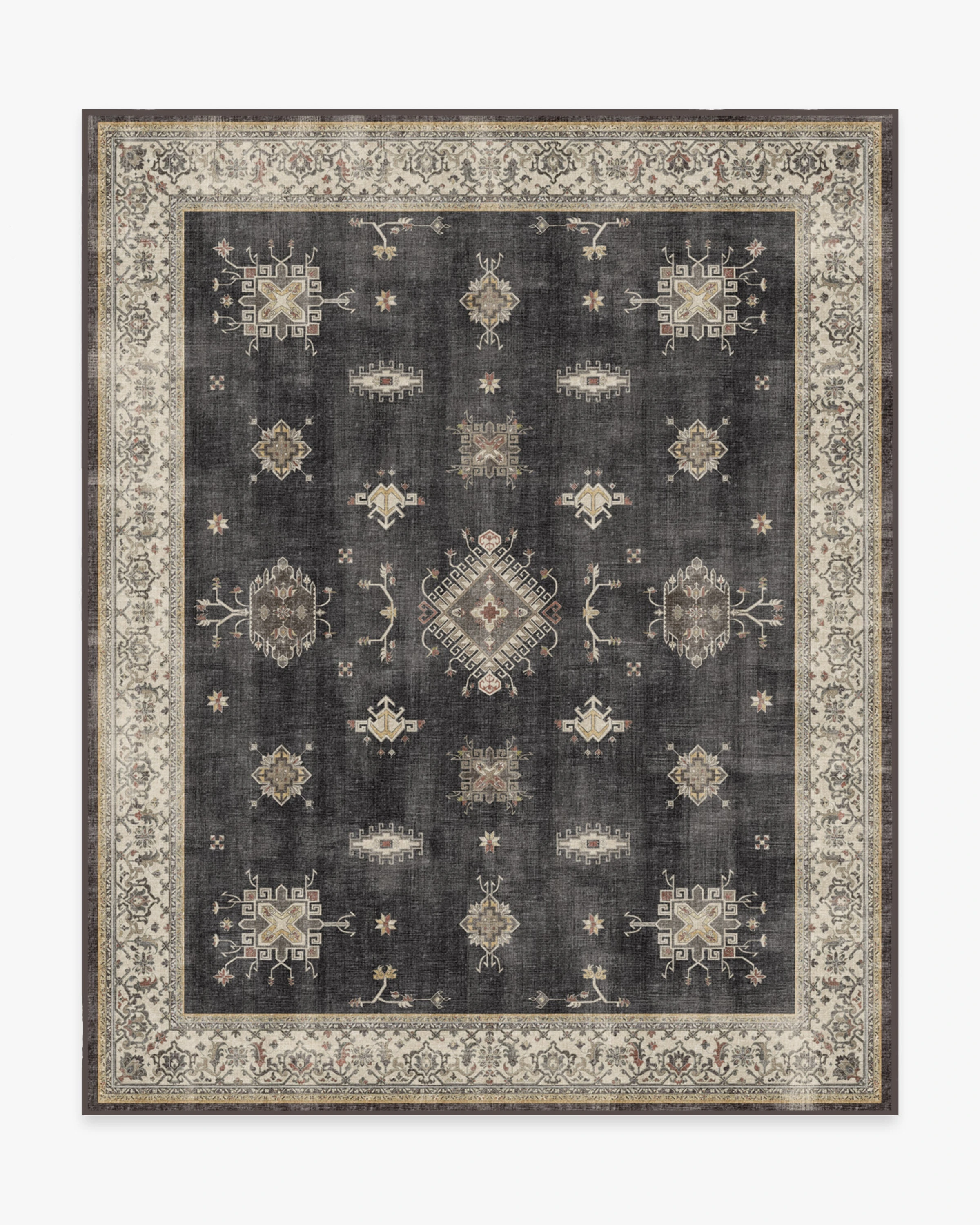 Ruggable Verena Dark Wood Flatwoven Rug — 8x10 with Standard Pad
