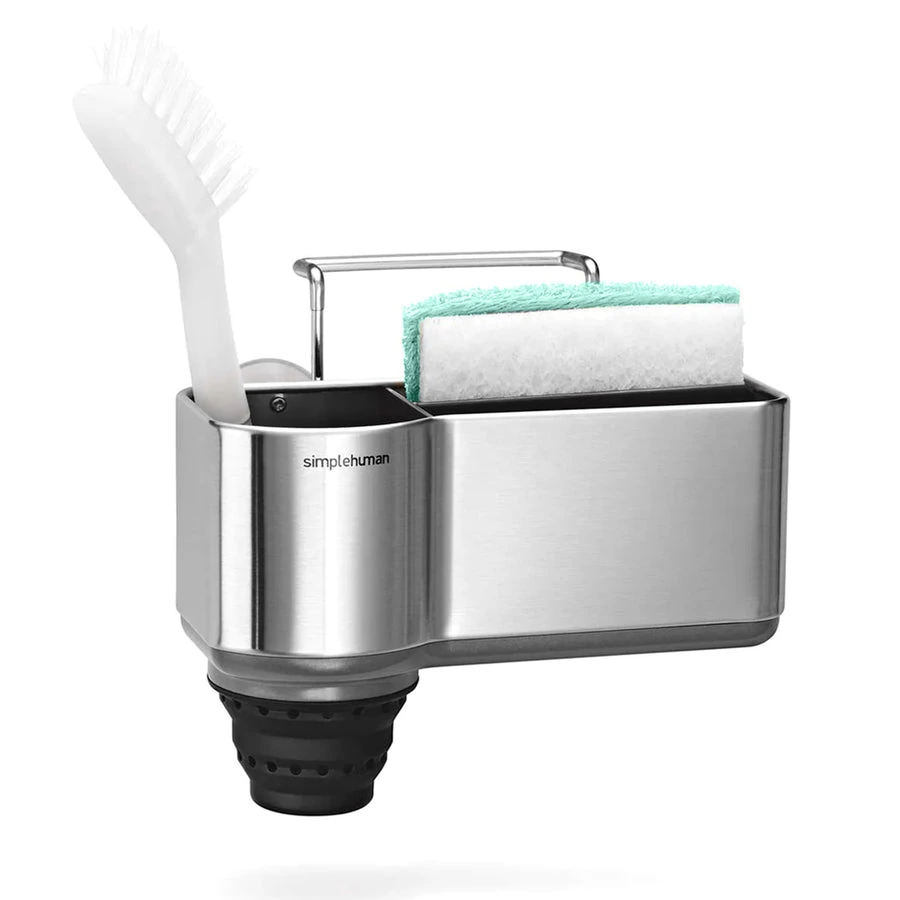 simplehuman Standard Sink Caddy — Brushed Stainless Steel (KT1116)