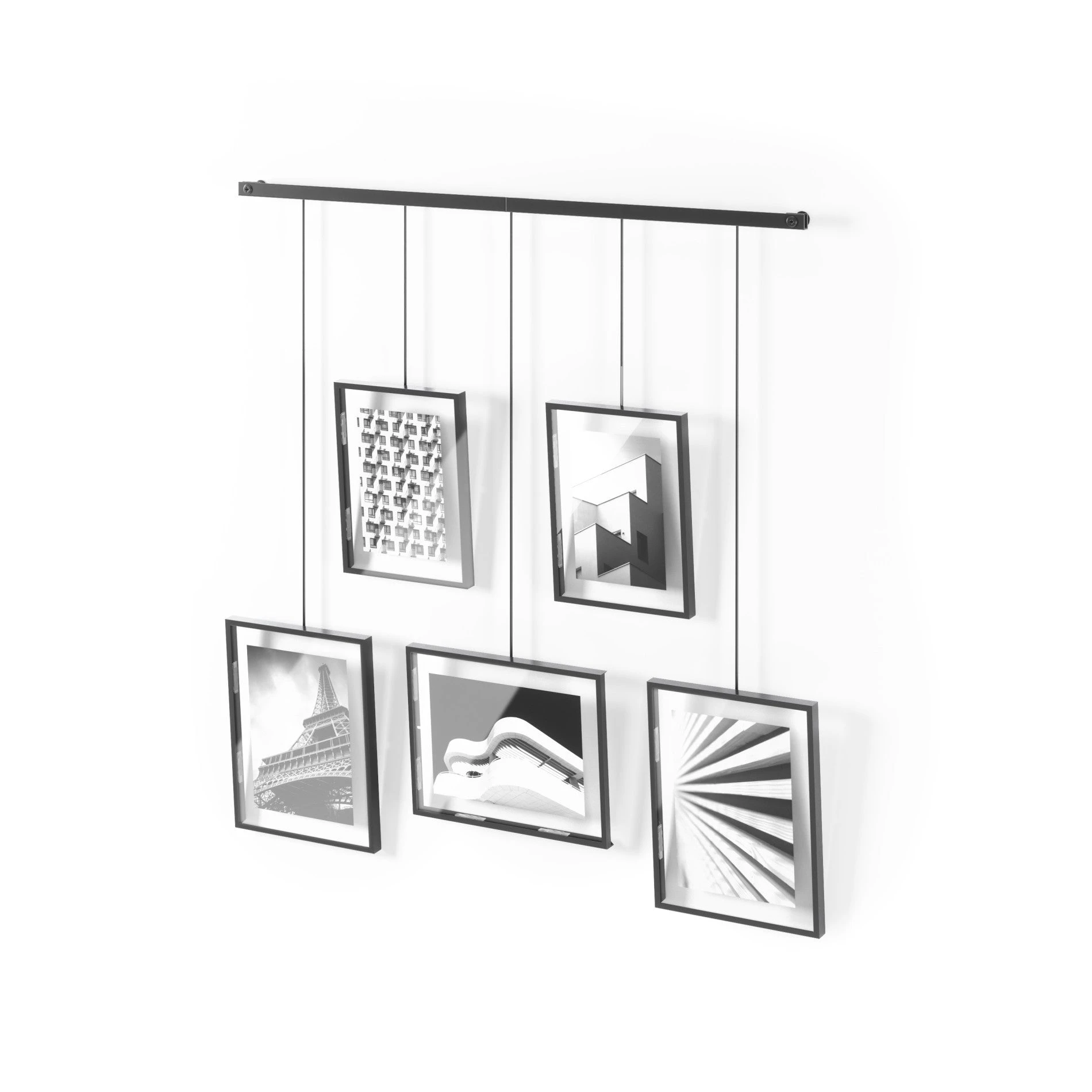 Umbra Exhibit Wall Picture Frames — Set of 5, Black (1013426-040)